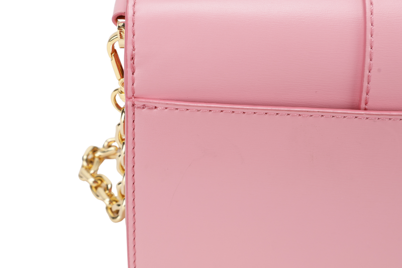 MCM GRETL VISETOS CROSSBODY PINK LEATHER GOLD HARDWARE WITH DUST COVER