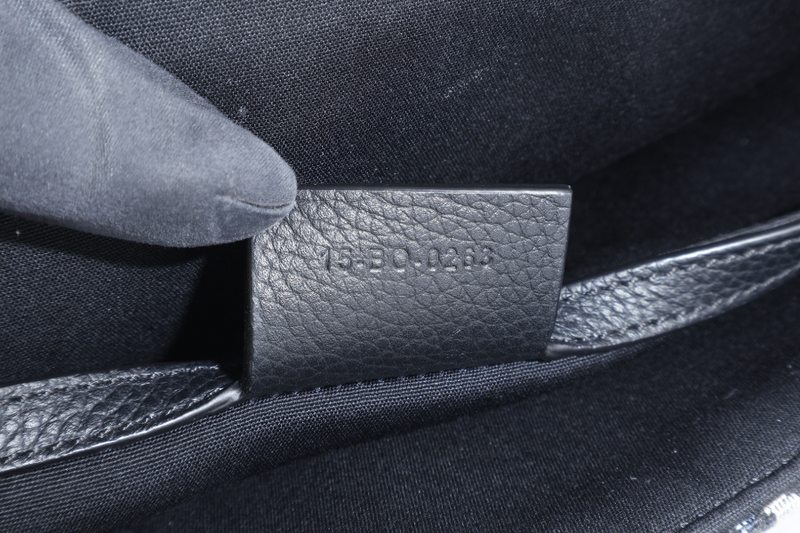 CHRISTIAN DIOR SADDLE A5 POUCH OBLIQUE JACQUARD WITH BLACK LEATHER WITH DUST COVER