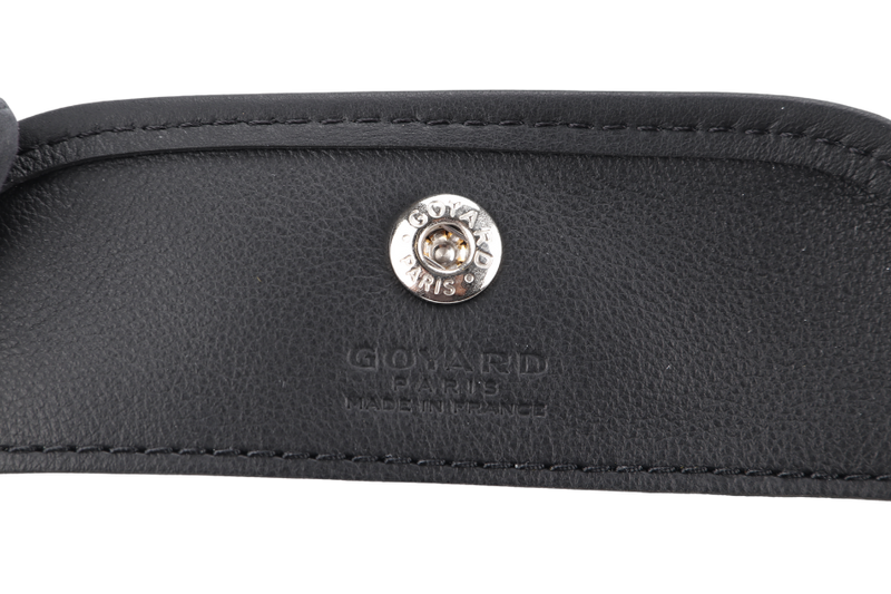 GOYARD MINI ANJOU BLACK GOYARDINE WITH POUCH AND DUST COVER