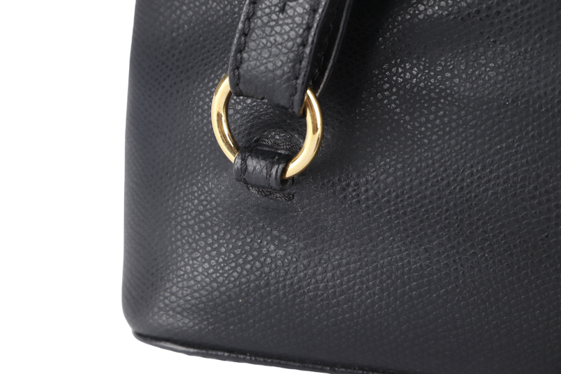 FENDI VITELLO CRUISE F IS FENDI BACKPACK (8BZ043) BLACK LEATHER GOLD HARDWARE WITH DUST COVER