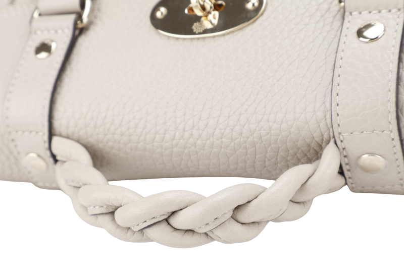 MULBERRY ALEXA LIGHT BEIGE CALF LEATHER BAG GOLD HARDWARE WITH STRAPS AND DUST COVER