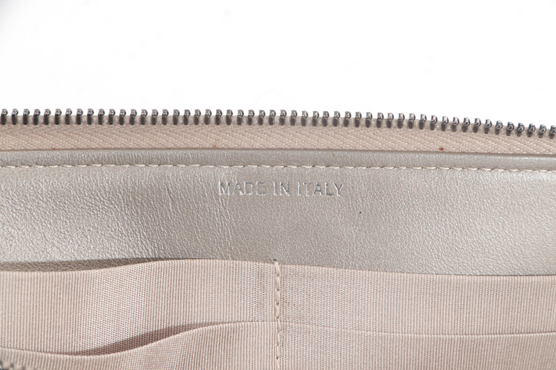 CHANEL METALLIC BRONZE CAVIAR ZIPPY CLUTCH (2481xxxx) RUTHENIUM HARDWARE NO CARD WITH DUST COVER