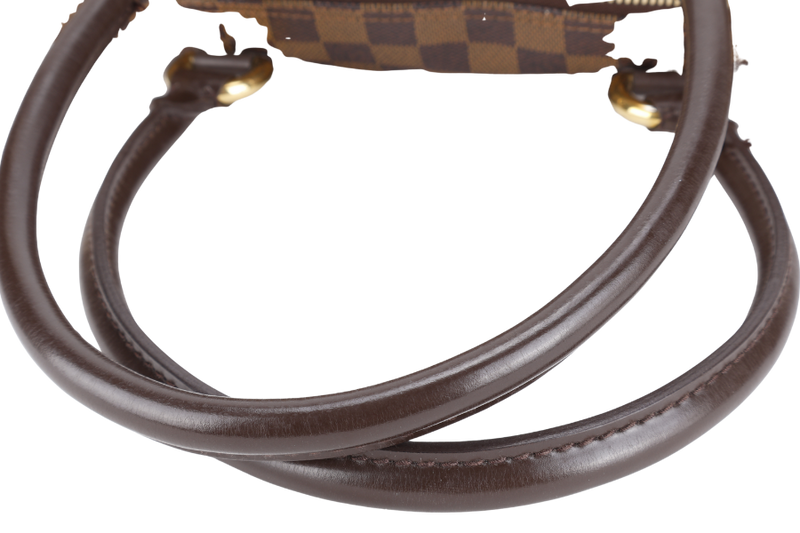 LOUIS VUITTON N51183 SALEYA PM BROWN DAMIER EBENE GOLD HARDWARE WITH DUST COVER