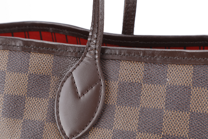 LOUIS VUITTON NEVERFULL MM EBENE DAMIER COATED CANVAS GOLD HARDWARE NO DUST COVER