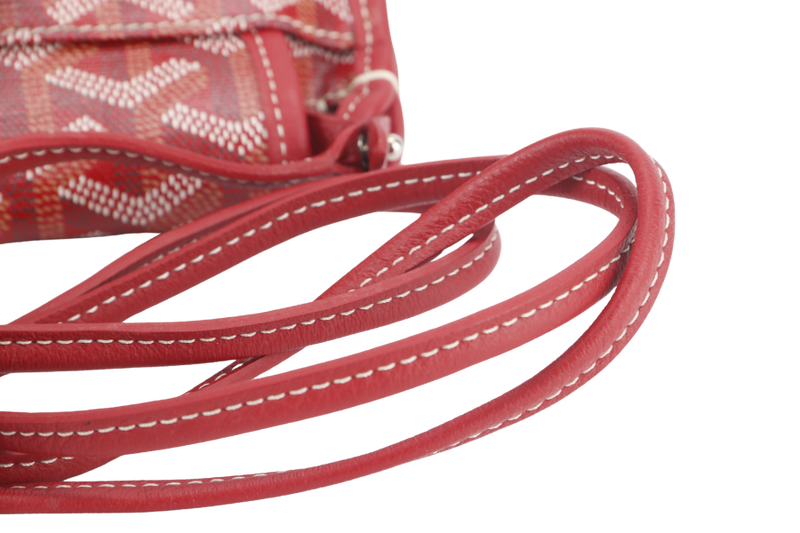 GOYARD PLUMET POCKET WALLET RED COLOR NO DUST COVER
