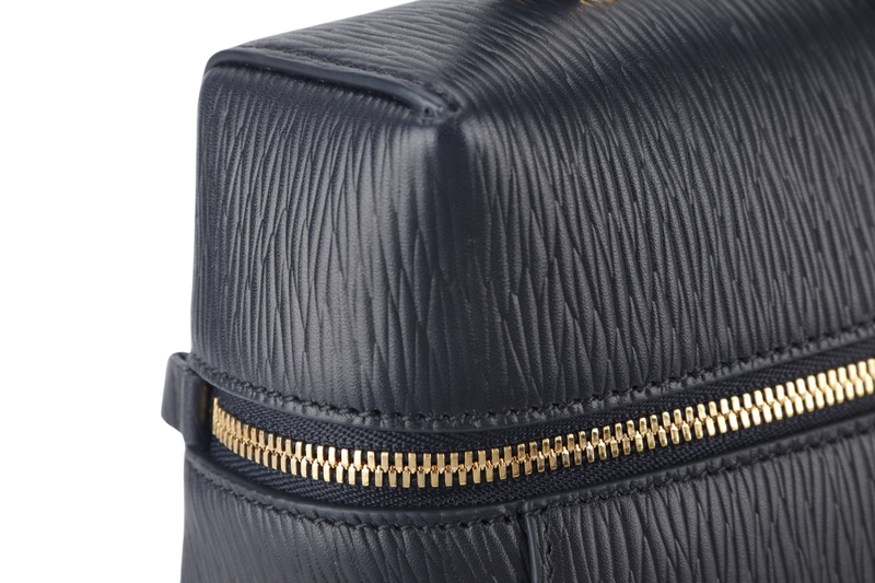 LORO PIANA L27 ZIBELINE NAVY BLUE GOLD HARDWARE (W1B4) WITH DUST COVER AND BOX