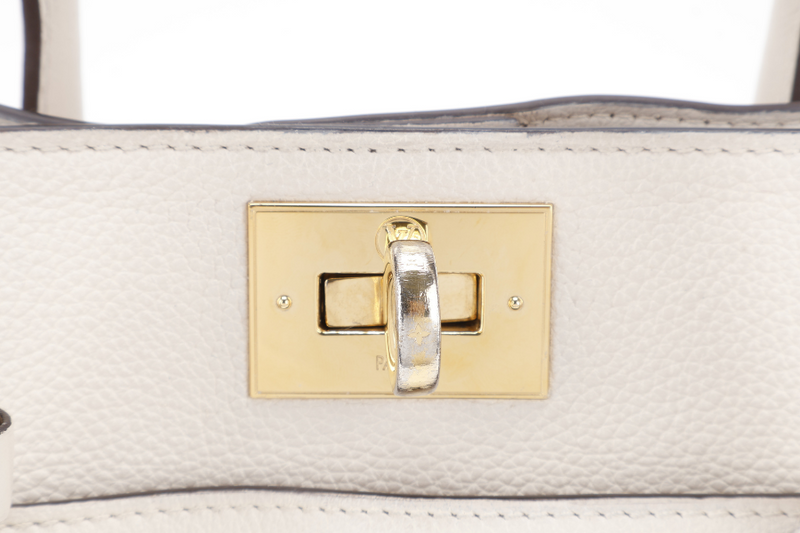 LOUIS VUITTON M20600 ON MY SIDE BEIGE CALF LEATHER GOLD HARDWARE WITH DUST COVER AND STRAPS