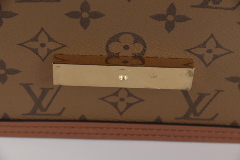 LOUIS VUITTON DAUPHINE MINI REVERSE (M45959) MONOGRAM CANVAS WITH SLING, DUST COVER AND BOX