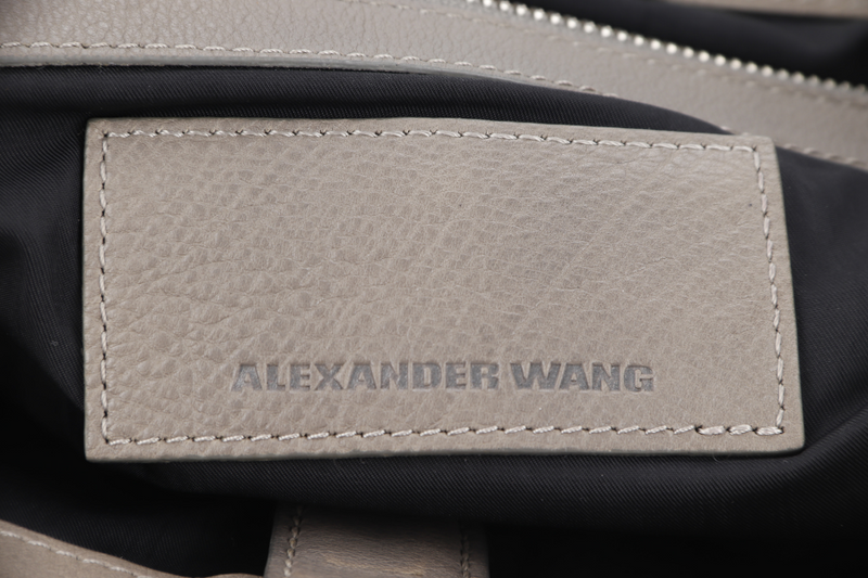 ALEXANDER WANG GREY CALF LEATHER CLUTCH BAG NO DUST COVER