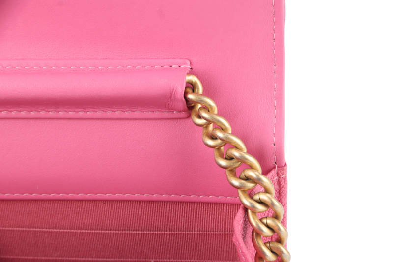 CHANEL PINK CAVIAR WOC GOLD HARDWARE (2697xxxx) WITH CARD ONLY