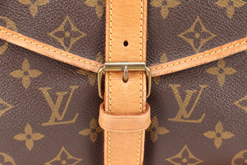 LOUIS VUITTON M42256 SAUMUR 35 MONOGRAM CANVAS GOLD HARDWARE NO DUST COVER