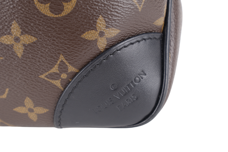LOUIS VUITTON M45831 BOULOGNE PM MONOGRAM COATED CANVAS GOLD HARDWARE WITH DUST COVER AND BOX