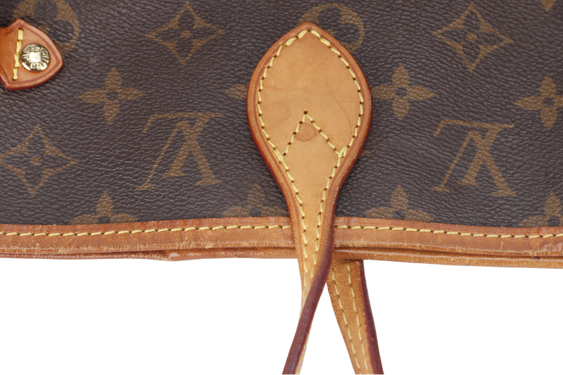 LOUIS VUITTON NEVERFULL MM (M40156) BROWN CANVAS MONOGRAM GOLD HARDWARE NO DUST COVER