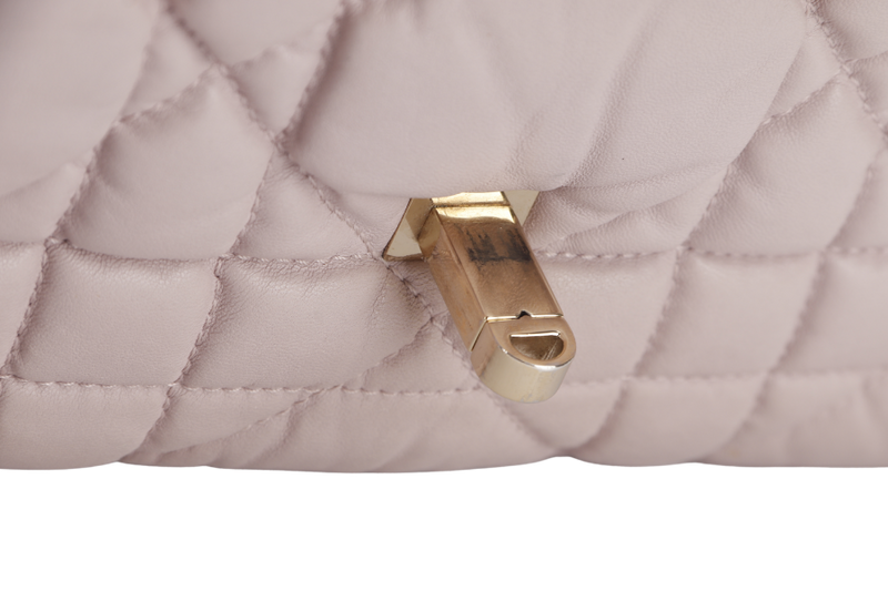 CHRISTIAN DIOR DIOR CANNAGE MILLY LA FORET SMALL (01-BO-0182) PINK LAMBSKIN GOLD HARDWARE WITH DUST COVER