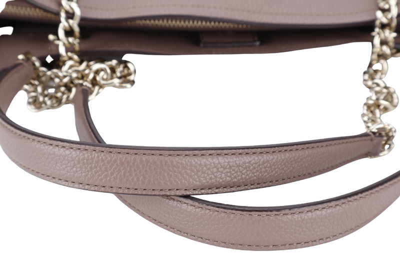 KATE SPADE JORDYN CHAIN SHOULDER BAG LIGHT PURPLE LARGE LEATHER SILVER HARDWARE NO DUST COVER