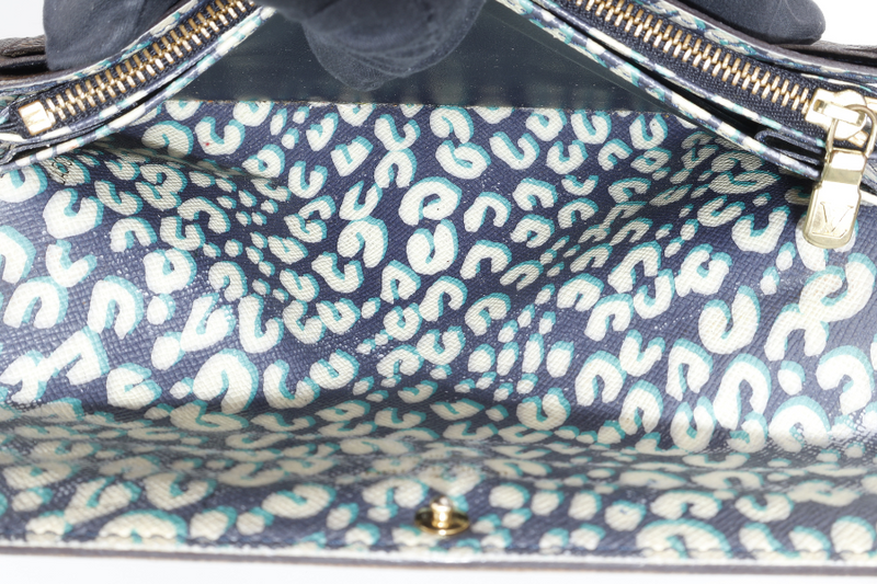 LOUIS VUITTON M67875 SARAH WALLET LEOPARD MONOGRAM CANVAS GOLD HARDWARE NO DUST COVER