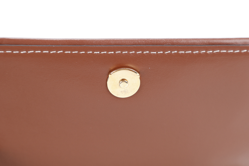 BURBERRY HACKBERRY CANVAS BAG BEIGE WITH BROWN TRIM WITH STRAPS AND DUST COVER