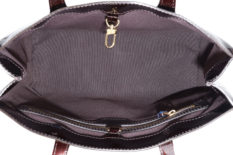 LOUIS VUITTON WILSHIRE PM AMARANTE VERNIS MONOGRAM WITH DUST COVER