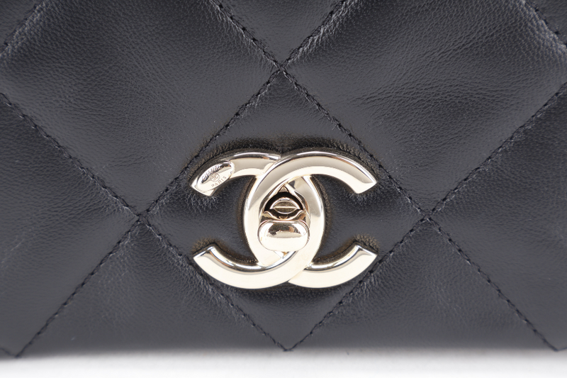CHANEL CHAIN AROUND SHOULDER BAG (NPL1xxxx) BLACK LAMBSKIN GOLD HARDWARE WITH DUST COVER, BOX AND PAPER BAG