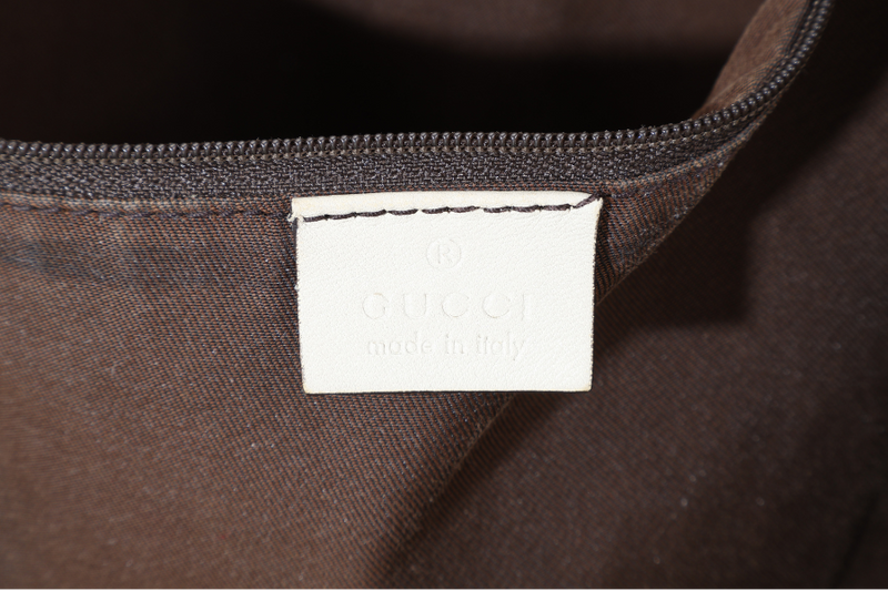 GUCCI GG SUKEY BROWN MEDIUM CANVAS HOBO BAG GOLD HARDWARE NO DUST COVER