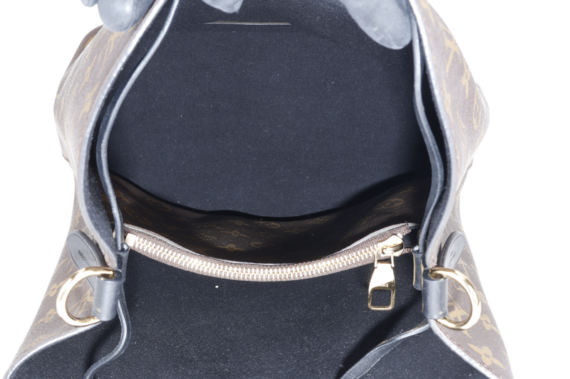 LOUIS VUITTON NEONOE MONOGRAM BLACK TRIM WITH STRAPS AND DUST COVER