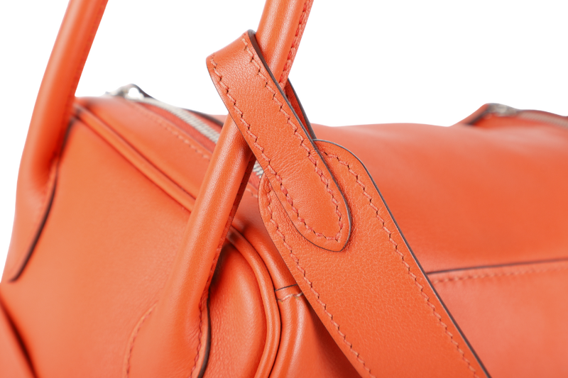 HERMES LINDY 26 CAPUCINE SWIFT LEATHER PHW STAMP A (YEAR 2017) WITH DUST COVER