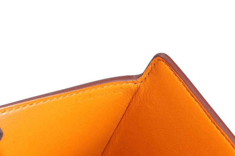 HERMES CINHETIC APRICOT COLOR CHEVRE LEATHER SILVER HARDWARE STAMP C (YEAR 2018) WITH DUST COVER