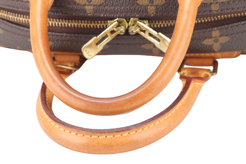 LOUIS VUITTON TROUVILLE HANDBAG MONOGRAM CANVAS GOLD HARDWARE WITH KEYS&LOCK AND DUST COVER