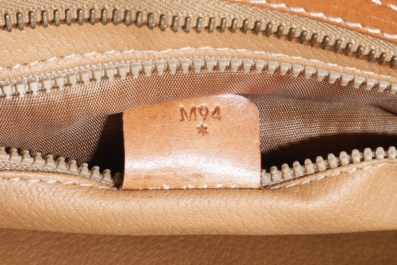 CELINE M94 MACADAM CLUTCH BROWN MONOGRAM COATED CANVAS GOLD HARDWARE NO DUST COVER