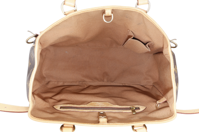 LOUIS VUITTON M51154 BATIGNOLLES TOTE BAG MONOGRAM CANVAS GOLD HARDWARE WITH DUST COVER