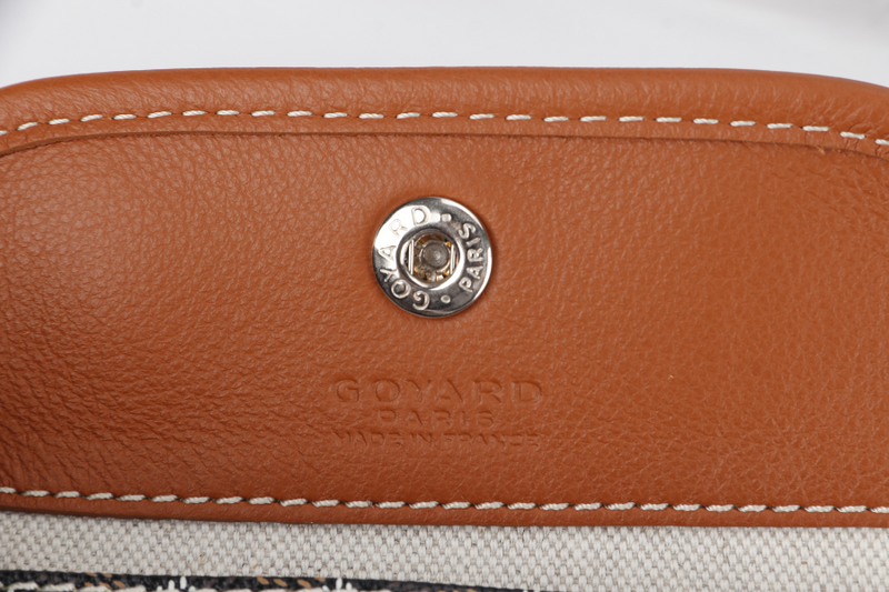 GOYARD ANJOU MINI BAG BLACK AND TAN COLOR WITH DUST COVER