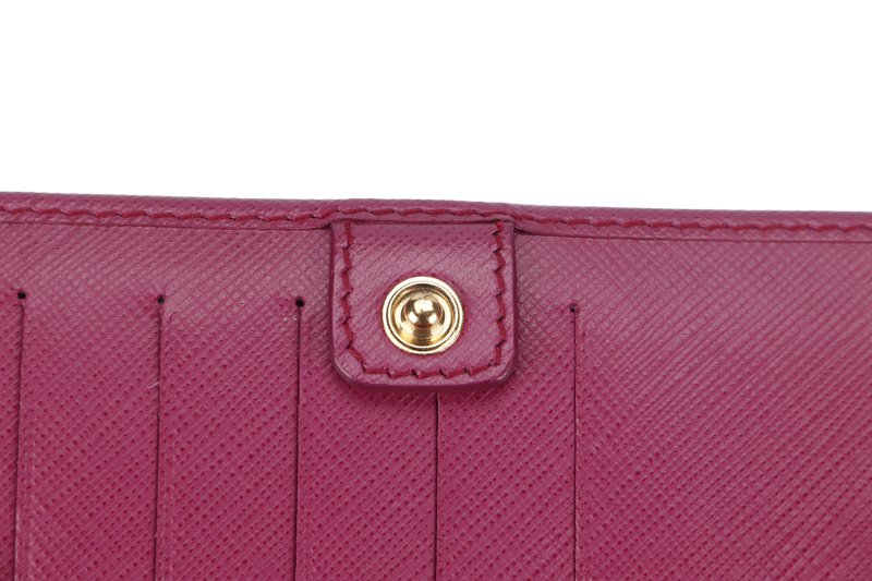 SALVATORE FERRAGAMO MISS VARA BOW CROSSBODY WALLET ON CHAIN (KM22B850) DARK PINK LEATHER GOLD HARDWARE WITH BOX