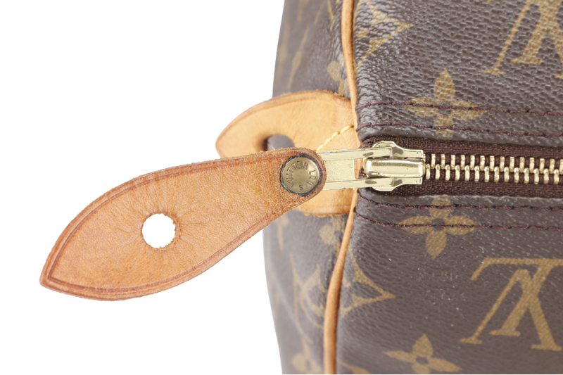 LOUIS VUITTON M41522 SPEEDY 40 MONOGRAM CANVAS GOLD HARDWARE WITH 1 KEY AND PADLOCK WITH DUST COVER