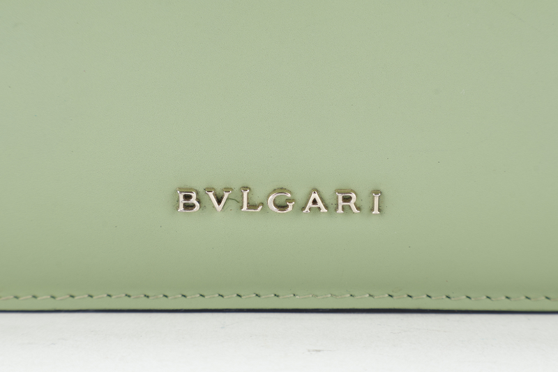 BVLGARI CALFSKIN SERPENTI FOREVER CROSSBODY BAG GREEN GOLD HARDWARE WITH MIRROR