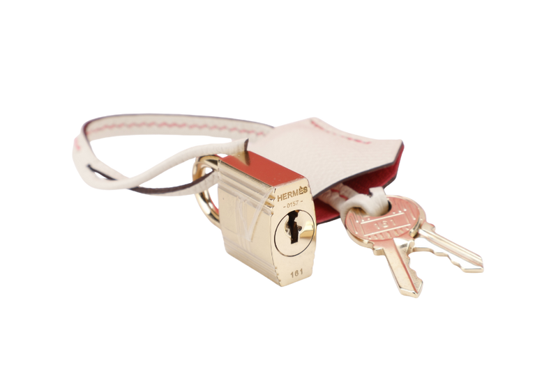 HERMES KELLY 25 HSS STAMP C (YEAR 2018) ROSE AZALEE & CRAIE EPSOM LEATHER LIGHT GOLD HARDWARE WITH STRAP, KEYS, LOCK AND DUST COVER