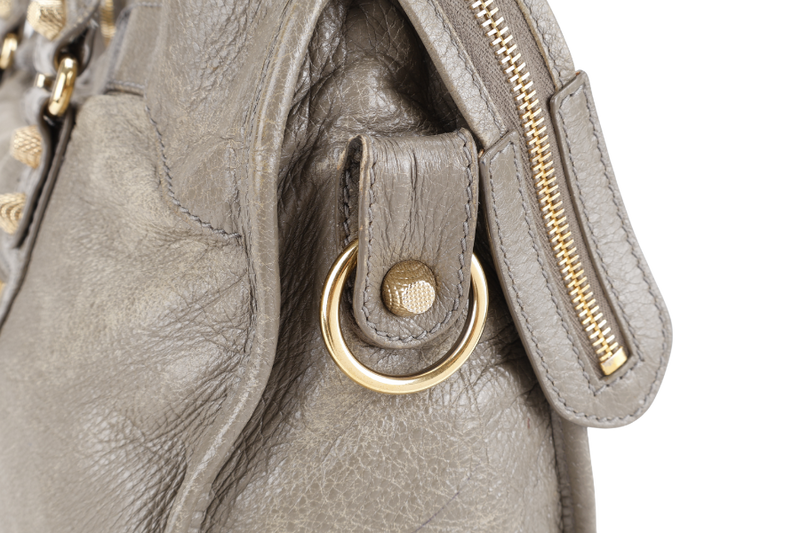 BALENCIAGA CLASSIC CITY KHAKI COLOR GOLD HARDWARE WITH DUST COVER