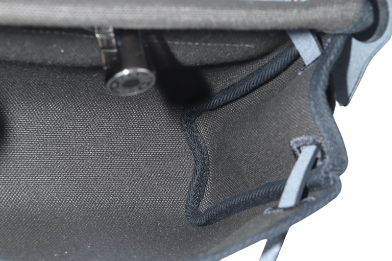 HERMES MINI HERBAG BLACK, DARK BRONZE SILVER HARDWARE STAMP W (YEAR 2024) WITH DUST COVER AND BOX