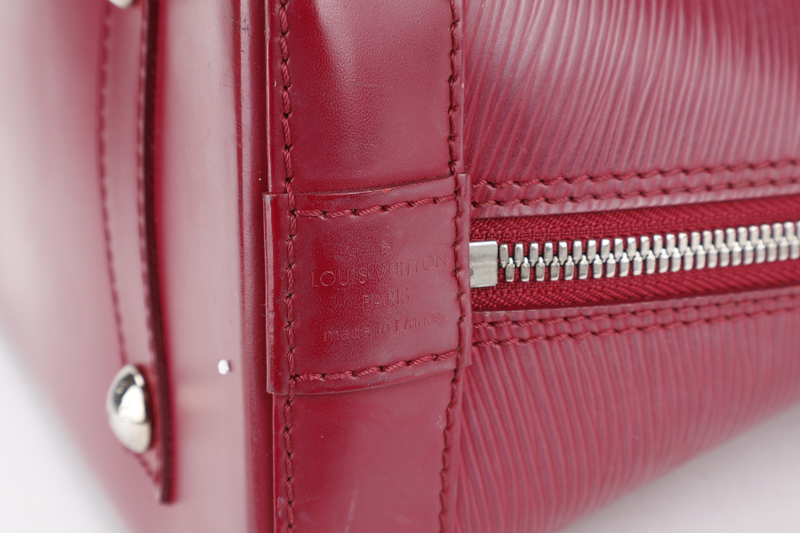LOUIS VUITTON ALMA PM FUSCHIA EPI LEATHER SILVER HARDWARE WITH LOCK & KEYS NO DUST COVER