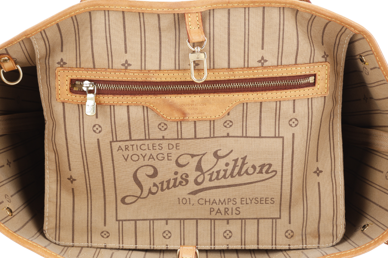 LOUIS VUITTON M46975 NEVERFULL PM MONOGRAM CANVAS GOLD HARDWARE NO DUST COVER