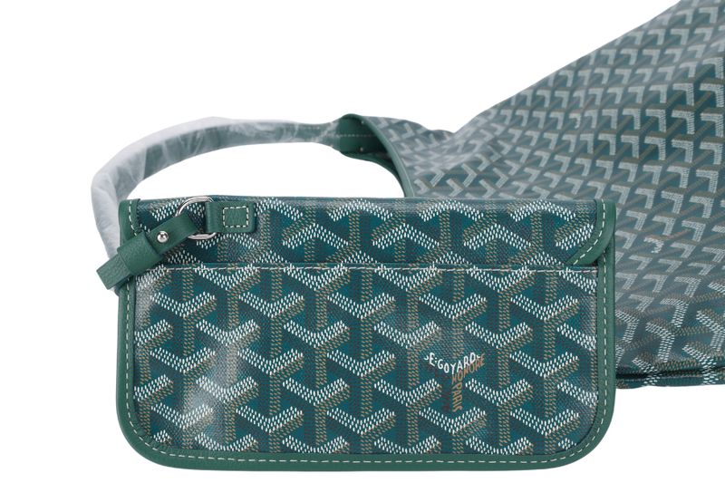 GOYARD BOHEME HOBO GREEN WITH SMALL POUCH AND DUST COVER