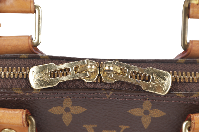 LOUIS VUITTON ALMA BB (M46990) MONOGRAM CANVAS GOLD HARDWARE WITH STRAPS, KEYS&LOCK AND DUST COVER