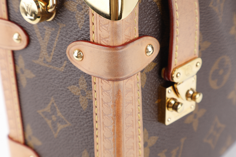 LOUIS VUITTON M46358 SOFT TRUNK MM MONOGRAM CANVAS GOLD HARDWARE WITH STRAPS