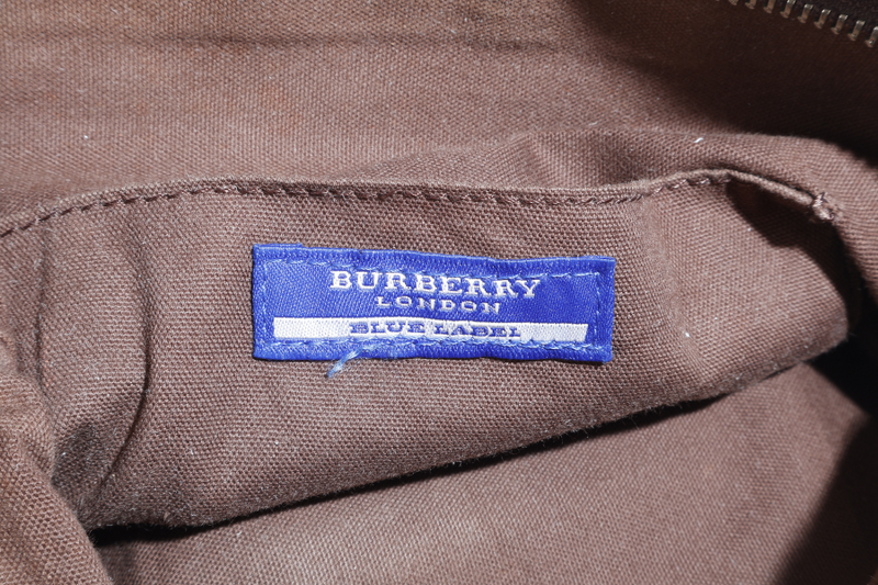 BURBERRY BLUE LABEL NOVA CHECK CROSSBODY BAG PINK CANVAS SILVER HARDWARE NO DUST COVER