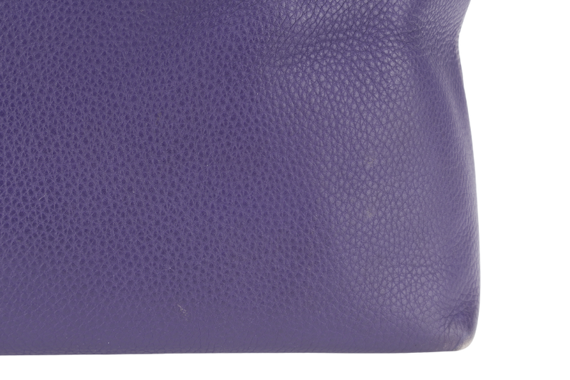 CHRISTIAN DIOR GRANVILLE PURPLE CALF LEATHER GOLD HARDWARE 17-BO-0173 WITH DUST COVER AND STRAPS