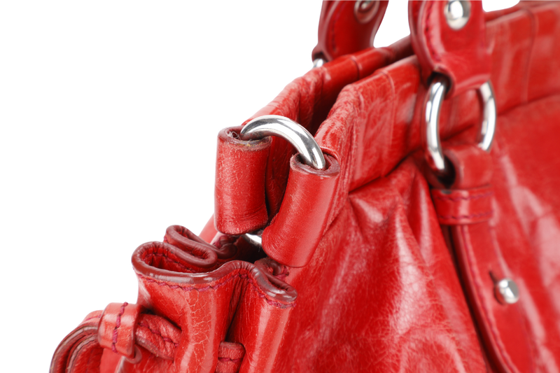 MIU MIU BAULETTO VITELLO LUX ROSSO RED LEATHER SILVER HARDWARE WITH STRAPS AND DUST COVER