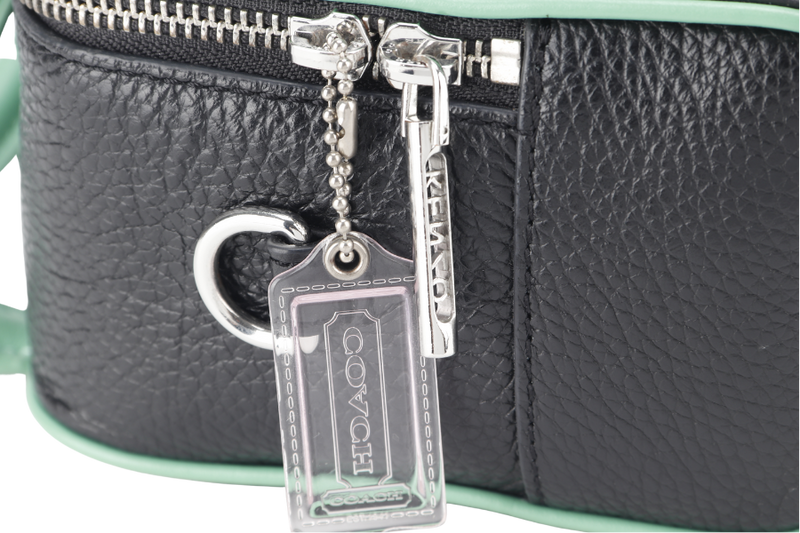 KENZO TIGER EMBROIDERY CROSSBODY BAG GREEN-BLACK SILVER HARDWARE WITH DUST COVER