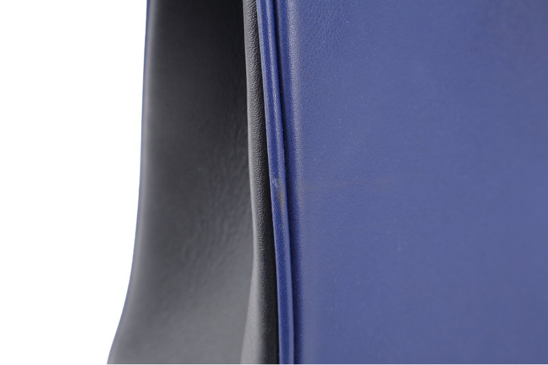 CHRISTIAN DIOR DIORISSIMO TOTE MEDIUM TRICOLOR BLUE-BLACK-GREEN SILVER HARDWARE (09-MA-0175) WITH STRAPS