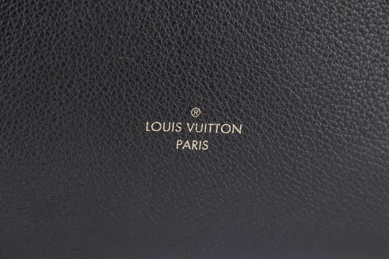 LOUIS VUITTON KIMONO MM TOTE BAG (M40460) MONOGRAM CANVAS BLACK LEATHER TRIM GOLD HARDWARE NO DUST COVER