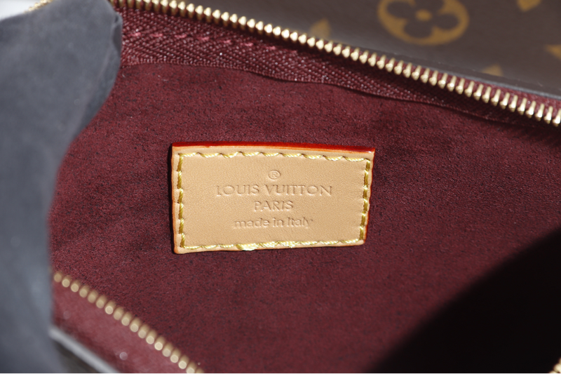 LOUIS VUITTON CARRYALL PM MONOGRAM CANVAS GOLD HARDWARE WITH DUST COVER AND BOX