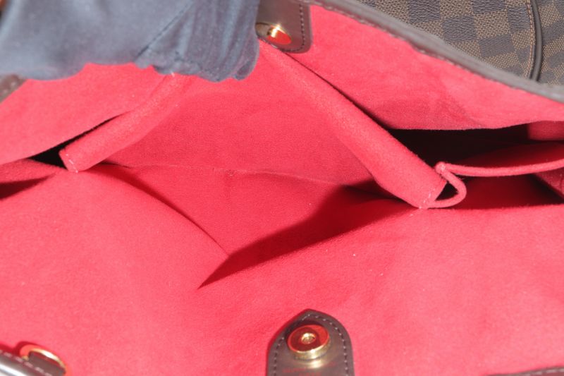 LOUIS VUITTON GALLIERA PM DAMIER EBENE CANVAS GOLD HARDWARE WITH DUST COVER